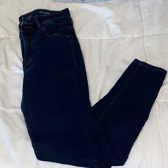 Dark Blue Women's Jeans - Picture 1 of 5